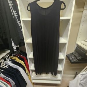 Philosophy Black Sleeveless Maxi Tank Dress